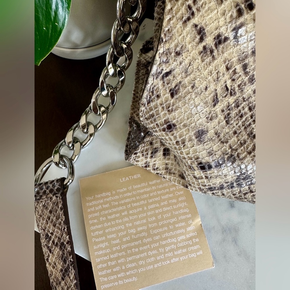MICHAEL Michael Kors - Python Snake Embossed Medium Hamilton Tote - Picture 11 of 11